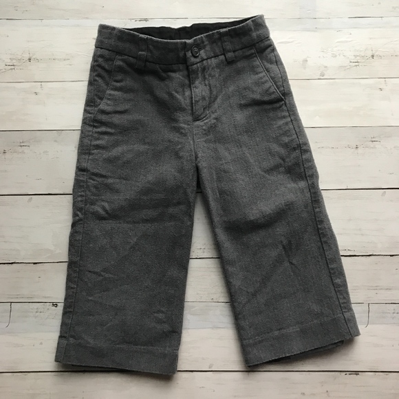 Janie & Jack Gray Flat Front Lined Dress Pants - Picture 1 of 6